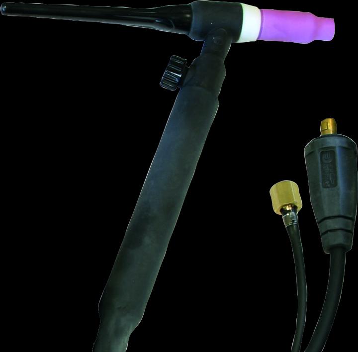 Actual product image GYS Torch assembly TIG, with gas valve, SR 17 V