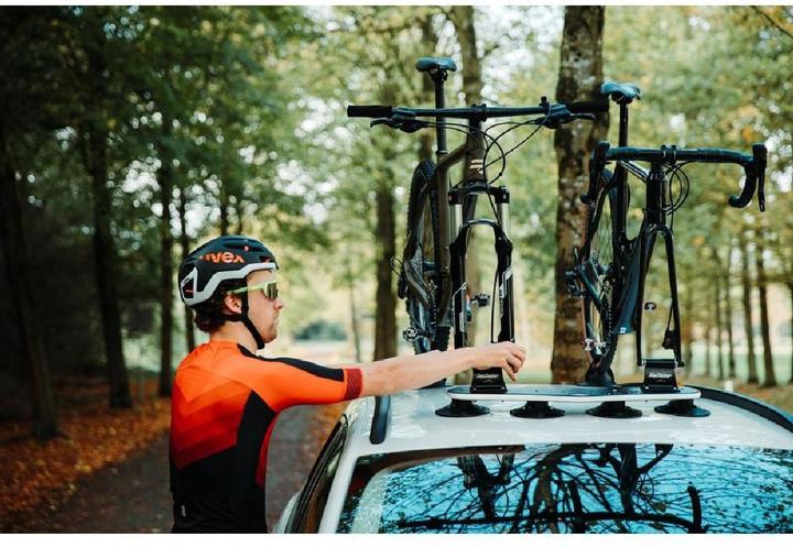 Actual product image SeaSucker Vacuum bike rack for 2 bikes