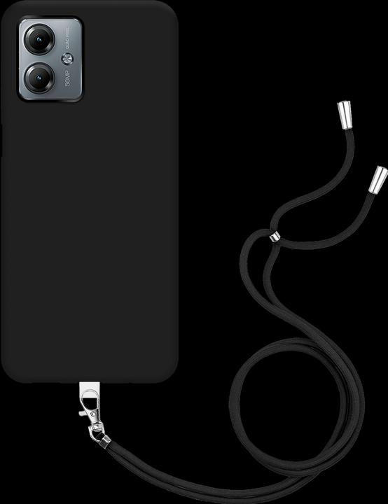Produktbild Cazy Handykette Hülle Kompatibel mit Motorola Moto G14 - Silikon Handyhülle mit Band Necklace Hülle -