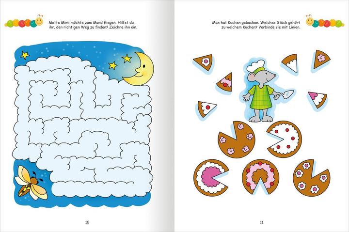 Actual product image Lernraupe - My exercise book - Brain games (German)