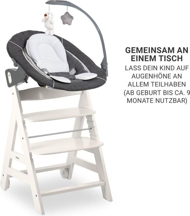 Produktbild Hauck Hochstühle Beta Plus White 5-tlg. Newborn Set - Hochstuhl + 2in1 (Hochstuhl)