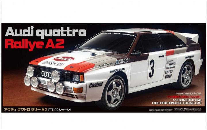 Immagine prodotto Tamiya Kit Audi Quattro A2 (TT-02) (Kit)