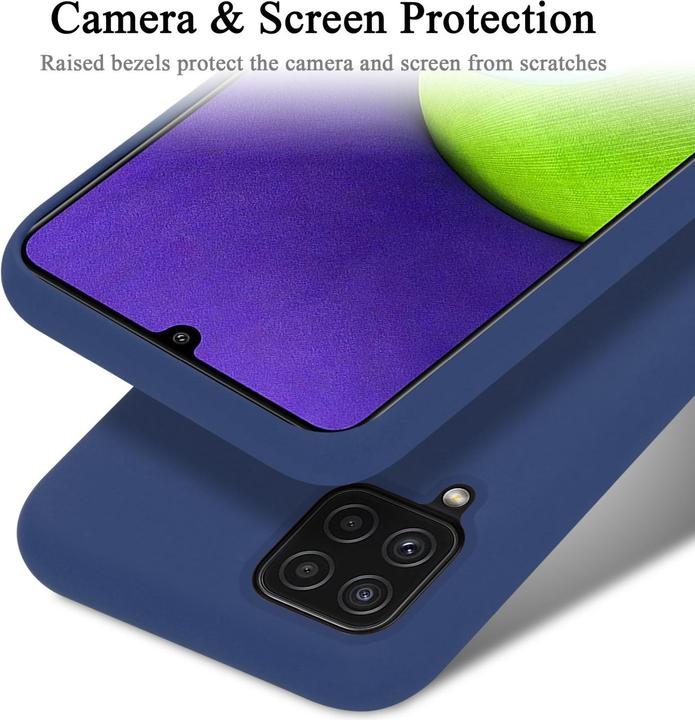 Produktbild Cadorabo Bumper TPU Liquid Silicone Case (Samsung Galaxy A12, Samsung Galaxy M12)