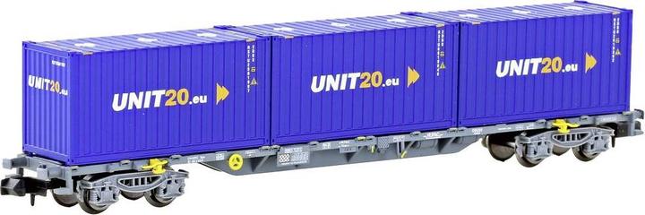 Image du produit Mf Train MF33444 N Wagon porte-conteneurs Sgns HUPAC des CFF (Voie N)
