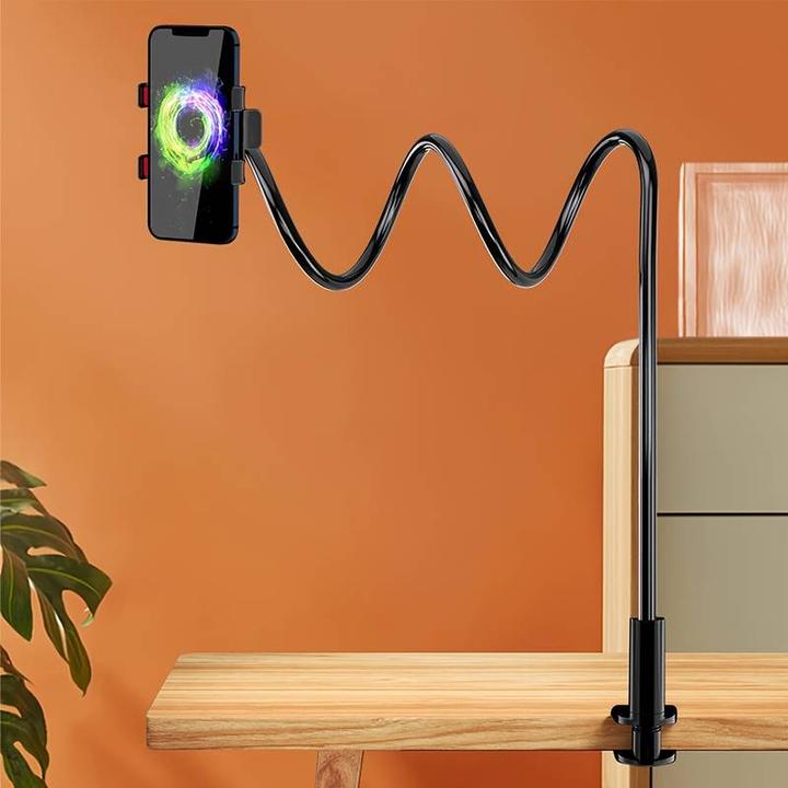 Immagine prodotto PhoneLook Portacellulare flessibile e mobile da 1,3 metri con morsetto universale per il bordo del tavolo