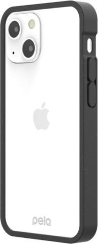 Pela Clear - Custodia ecologica per iPhone 13 mini - Nero (Apple iPhone 13 mini)