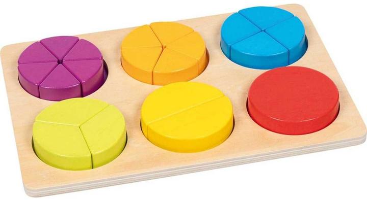 Actual product image Goki Learning game fractions (English, Italian, German, French)
