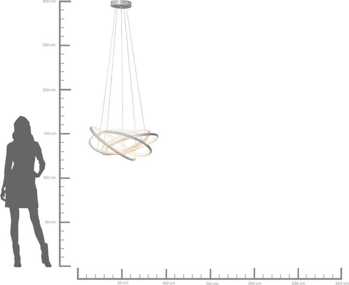Actual product image Kare Design Pendant Lamp Saturn LED Gold Big (7680 lm)