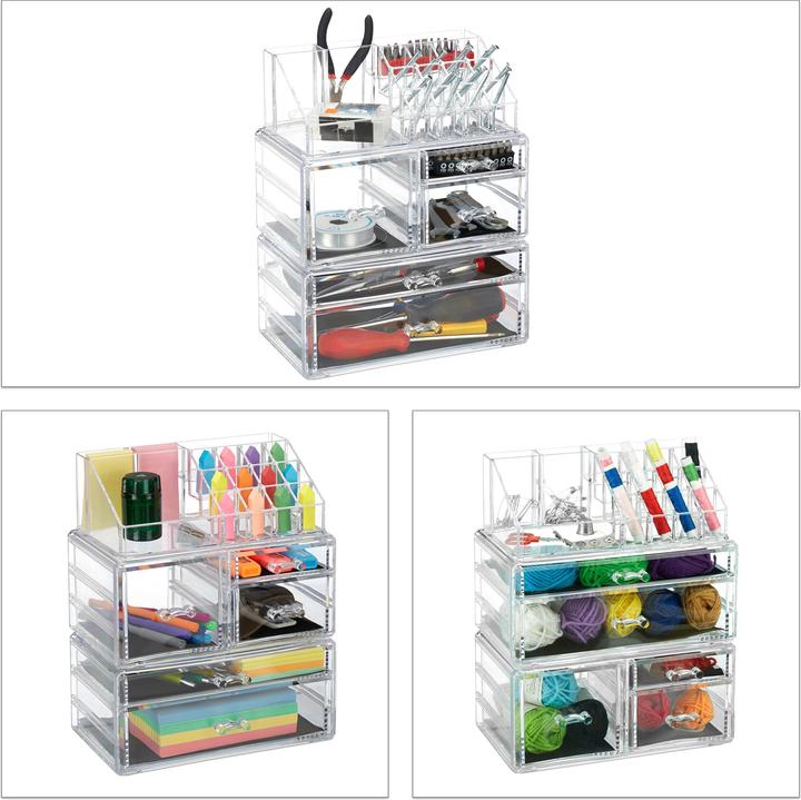 Image du produit Relaxdays Organisateur cosmétique 21 compartiments