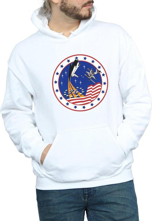 Actual product image Nasa Mens Classic Rocket 76 Hoodie (XL)