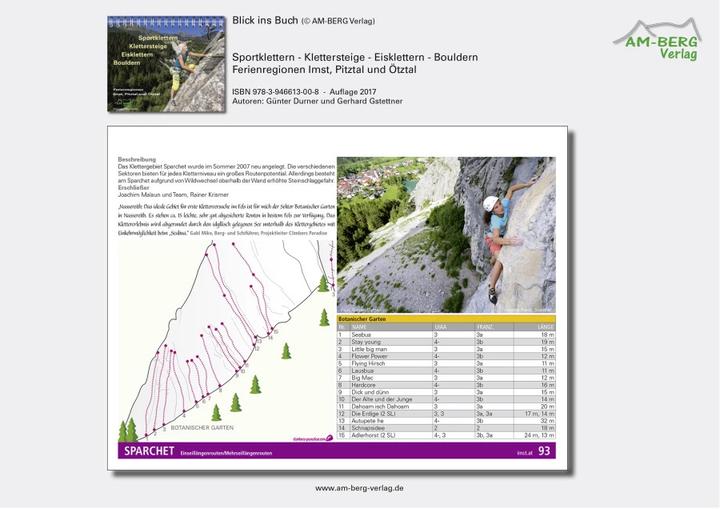 Produktbild Sportklettern - Klettersteige - Eisklettern - Bouldern Ferienregionen Imst, Pitztal und Ötztal (Deutsch, Gerhard Gstettner, Günter Durner, 2016)
