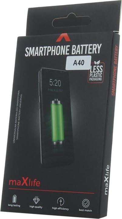 Produktbild Maxlife Akku für Samsung Galaxy A40 A405 EB-BA405ABE 3100mAh