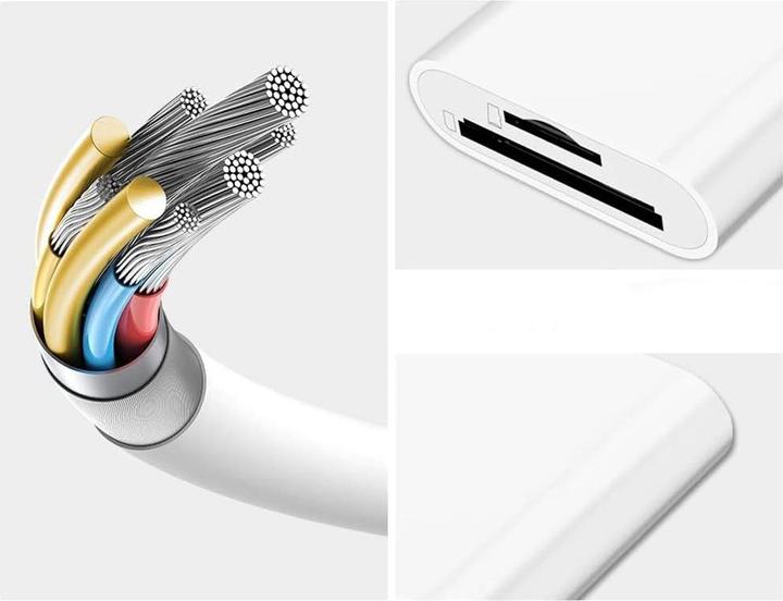 Produktbild Apfelkiste Lightning Kartenlesegerät Card Reader für SD und Micro SD Speicherkarten