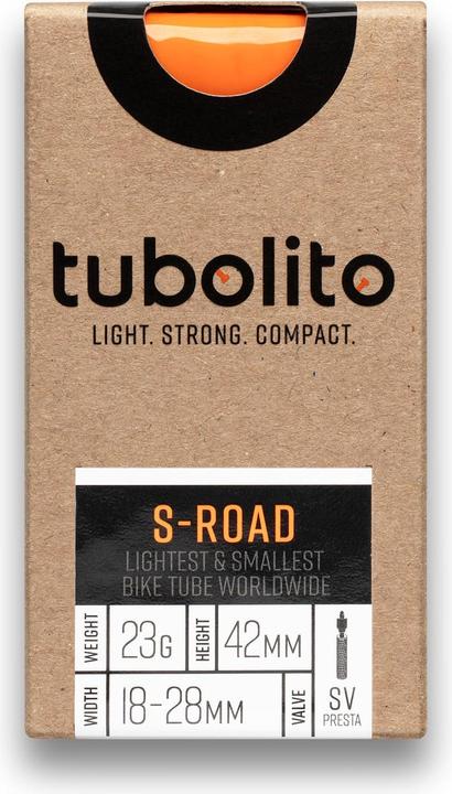 Actual product image Tubolito S-Tubo Road 700C (Presta (SV), 28", 42 mm)