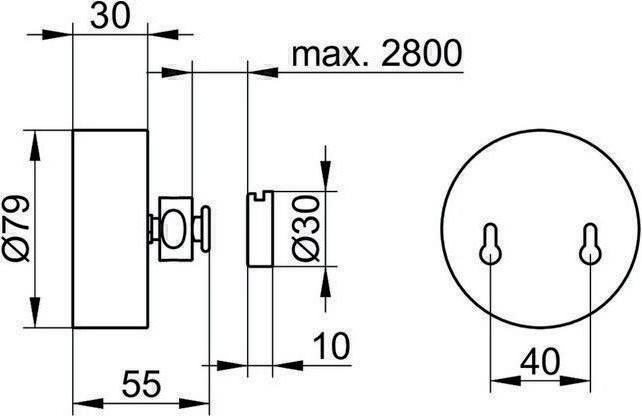 Image du produit Keuco Fil à linge PLAN ES/vc (2.80 m)