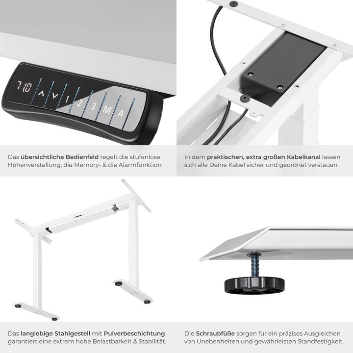 Image du produit tectake Bureau assis debout (piètement)