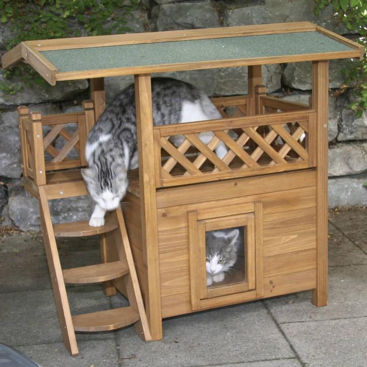Actual product image Kerbl Katzenhaus Lodge (73 cm, Brown)