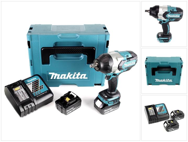 Immagine prodotto Makita DTW 1002 RMJ Avvitatore ad impulsi a batteria 18V in valigetta Makpac + 2x Batterie BL 1840 (Batteria ricaricabile)