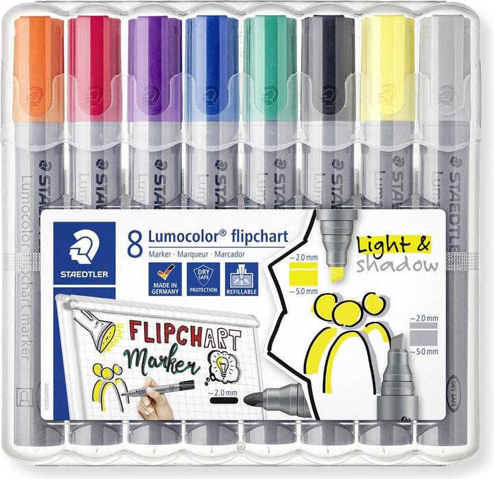 Image du produit Staedtler Lumocolor (Multicolore, 2 mm, 8 x)