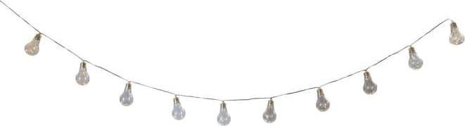Produktbild MICA Living 10er Solar LED Party-Lichterkette - warm weiss - aus Kunststoff - ca. 380 cm (3.80 m)