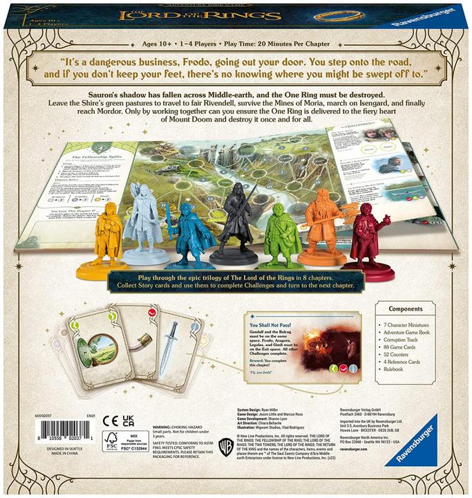 Image du produit Ravensburger Jeu du livre d'aventure Lord of the Rings EN (10827542) (Anglais)