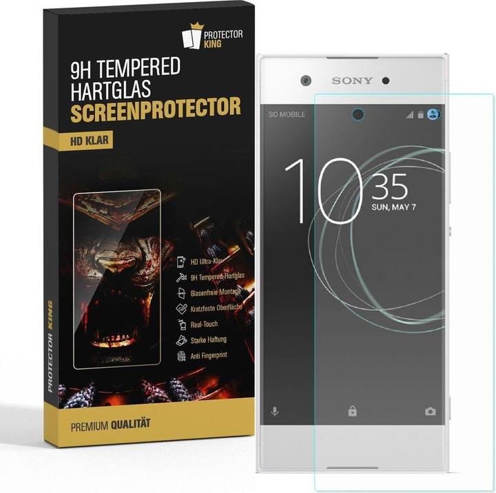 Produktbild Protectorking 1x echtes Tempered 9H Panzerhartglas 3D KLAR (1 Stück, Sony Xperia XA1)