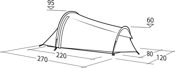Actual product image Robens Cress 1 Pro (Dome tent, 1.80 kg, 1 person)