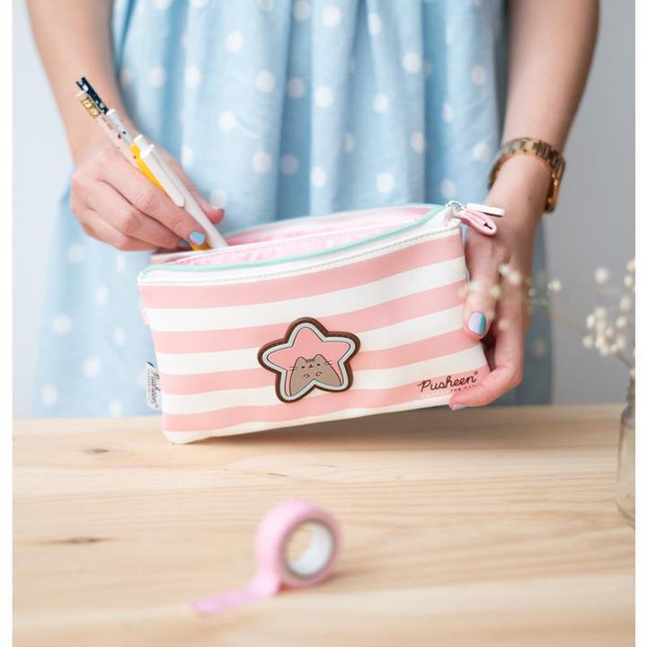 Produktbild Etui Pusheen Rosa/Weiss, 21.5 x 12 cm