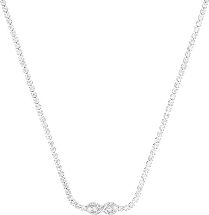 Image du produit S.Oliver Collier pour femme, argent 925 sterling, zirconium (synth.) | Infinity (Argent 925, 36 cm)
