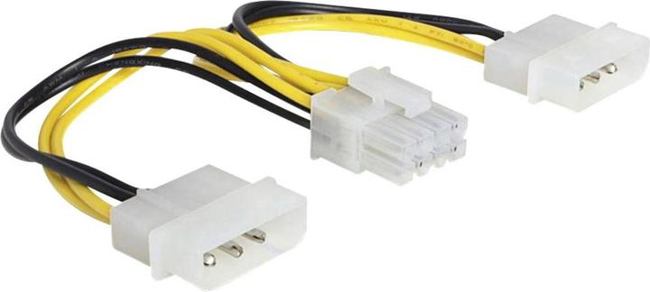 Image du produit Delock Adaptateur double 4 broches Molex-8 broches EPS