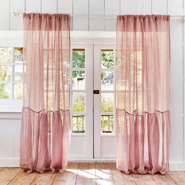 Actual product image Loberon Curtain Drimmelen pink (H/W 250/135 cm)