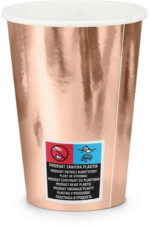 Produktbild Partydeco Becher Rose Gold (6 x)