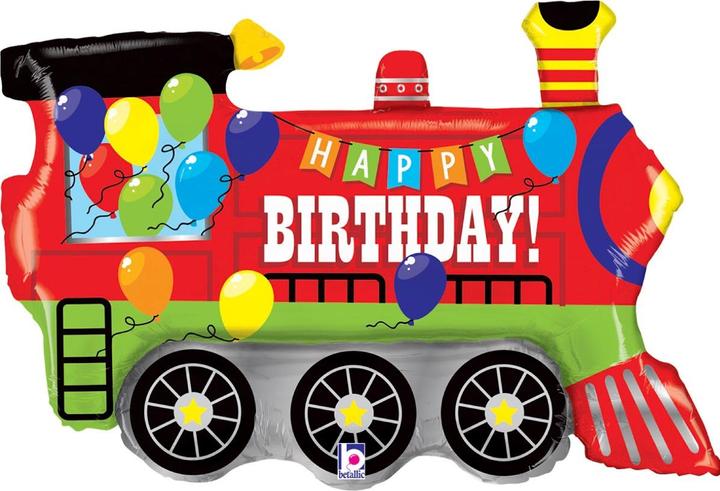 Image du produit Grabo Balloons Balle en aluminium - train (94cm)