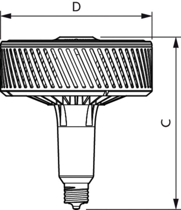 Image du produit Philips Professional Lampe Tforce LED 95W E40 840 60° (E40, 95 W, 13000 lm, 1 x, A)