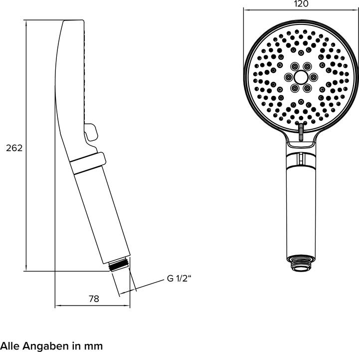 Image du produit Chris Bergen Set de douche (3 Types de jets)