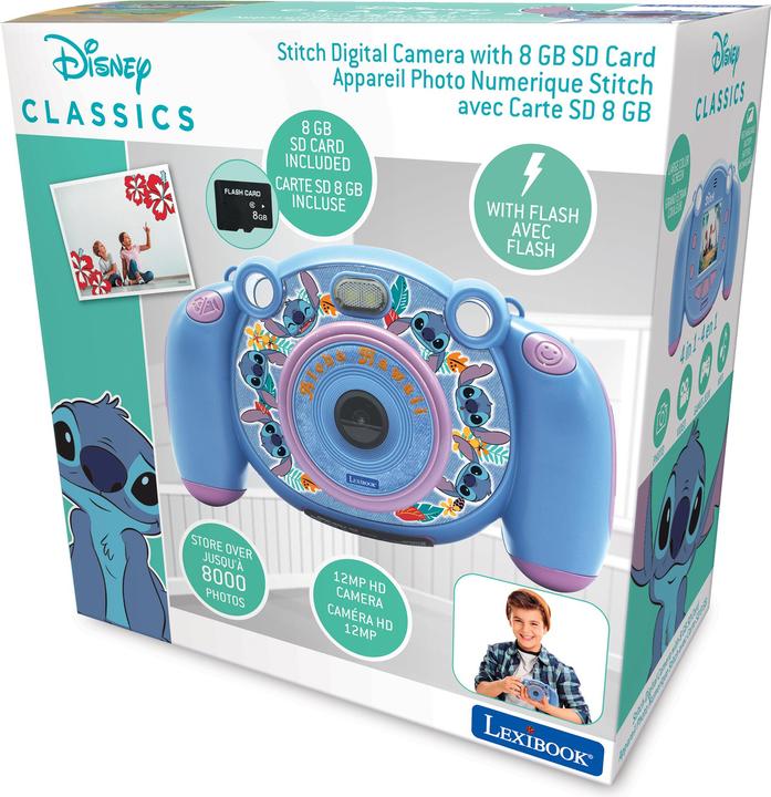 Immagine prodotto Lexibook Disney - Macchina fotografica digitale HD di Stitch con scheda SD (DJ080D)