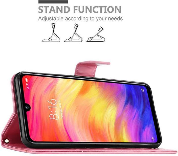 Actual product image Cadorabo Flower Book Cover (Xiaomi Redmi Note 7)