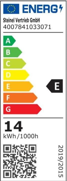 Label énergétique Steinel XLED Home 2 S (1484 lm)