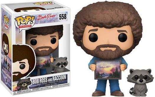 Image du produit Funko POP! Television - Bob Ross : The Joy of Painting - avec raton laveur
