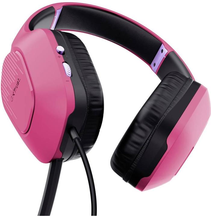 Actual product image Trust GXT415P ZIROX HEADSET - PINK (Cable)