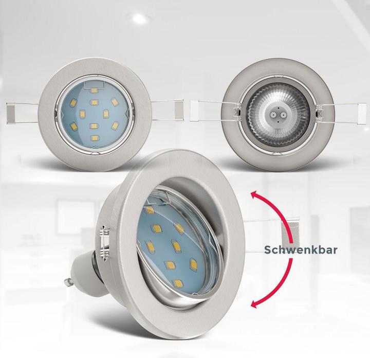 Image du produit B.K.Licht Lot de 6 spots encastrés (250 lm, GU10)