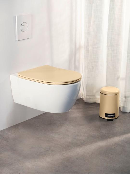 Actual product image Wenko Pedal bin Leman beige matt (3 l)