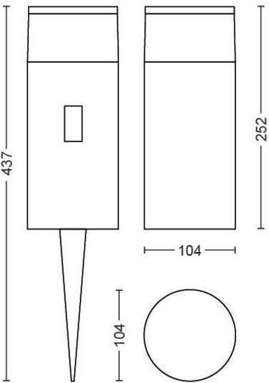 Actual product image Philips Hue Calla Base (640 lm, IP44)