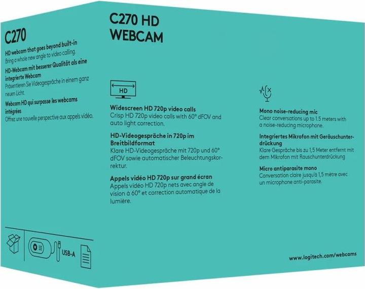 Produktbild Logitech C270 (0.90 Mpx)