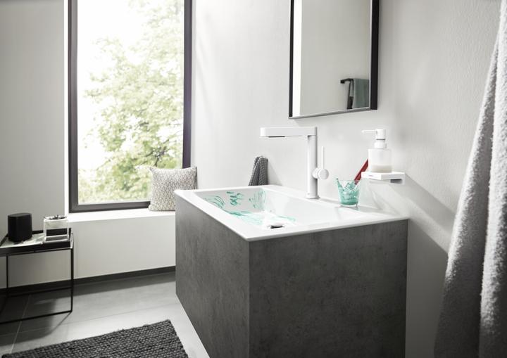 Immagine prodotto hansgrohe HG Miscelatore per lavabo a 3 fori FINORIS 160 con scarico PO 1 1/4inch bianco opaco
