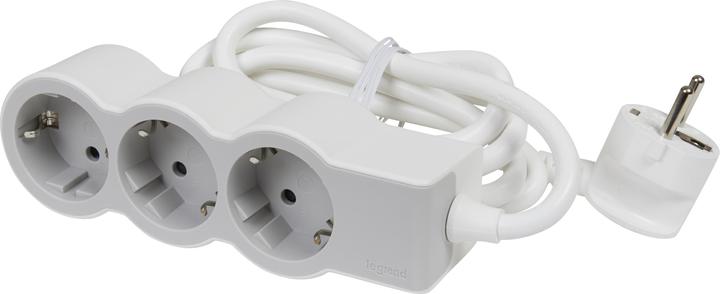 Produktbild Legrand Flache Steckdosenleiste, 3-fach Steckdose (3 x, 1.50 m)