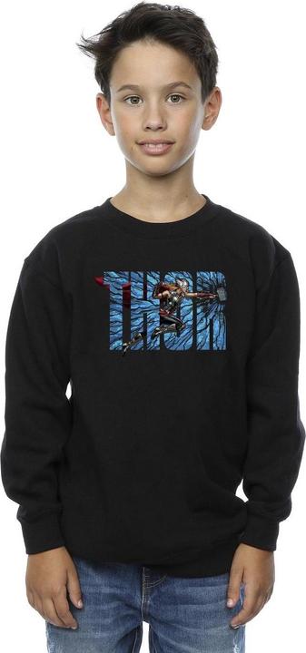 Actual product image Boys Thor Love And Thunder Smash Sweatshirt (128)