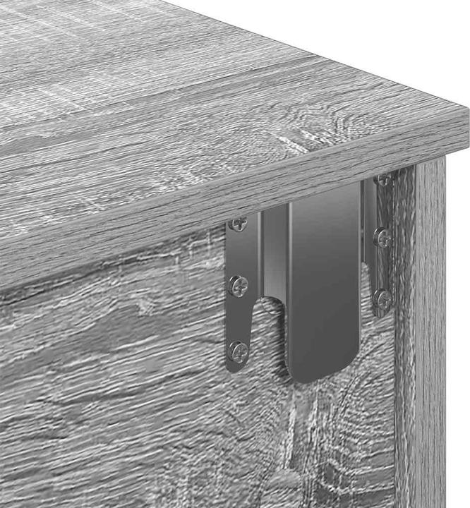 Actual product image VidaXL Wall shelf with drawers Grey Sonoma 80x31x17 cm Wood-based material