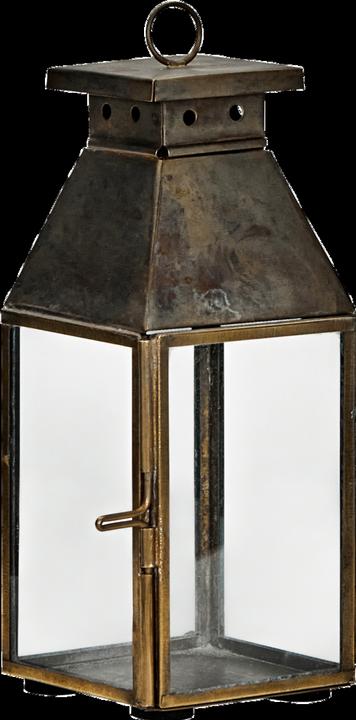 Actual product image House Doctor Lantern, HDTilka, antique brass finish (6.5 x 6.5 x 17.5 cm, 1 x)