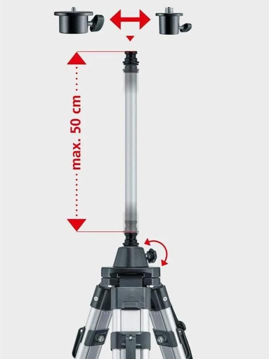 Productafbeelding Laserliner Variabele slingerstandaard Verwisselbare adapter (Metaal)